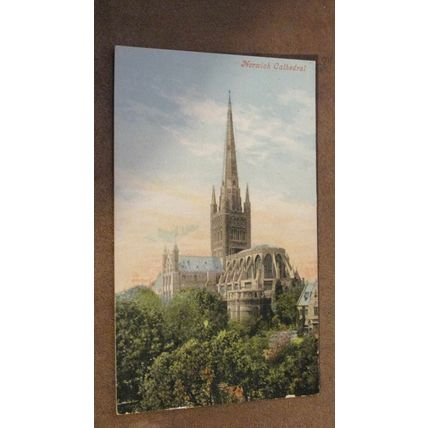 Valentines series early Postcard - Norwich Cathedral - Norfolk