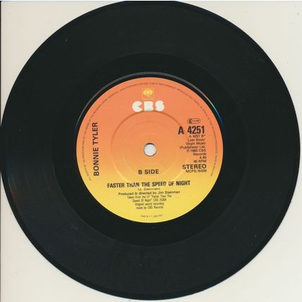 Holding Out for a Hero Bonnie Tyler 7" single CBS A4251