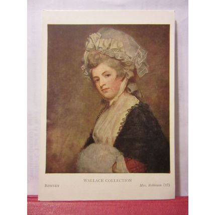 MRS. ROBINSON by Romney unused postcard Wallace collection =