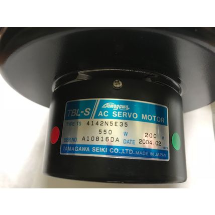 NEW TAMAGAWA 4142N5E35,SEIKI TBL-S AC SERVO MOTOR, 550 W, 200 V, SN: A10816DS,AA