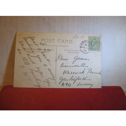 ST. PETER'S-ON-THE GREEN CHURCH, FROXFIELD, HAMPSHIRE used postcard 1906 pm =