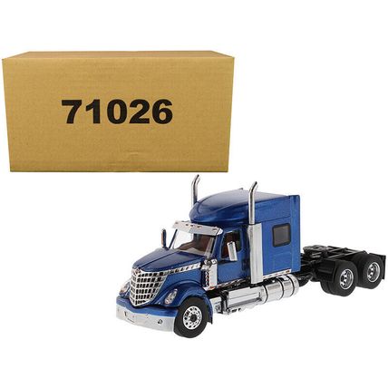 International LoneStar Sleeper Cab Truck Tractor Blue 1/50 Diecast Model by D...