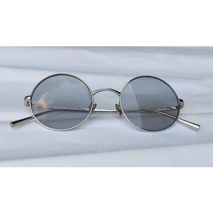 NEW CHANEL 4257-T ROUND FRAME TITANIUM SILVER/GREY TINTED SUNGLASSES - UNISEX