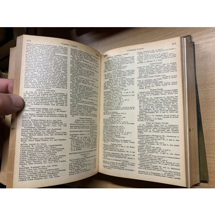 1956 "WHITAKER'S ALMANACK" VINTAGE HARDBACK BOOK & ORIGINAL BINDER COVER (P6)