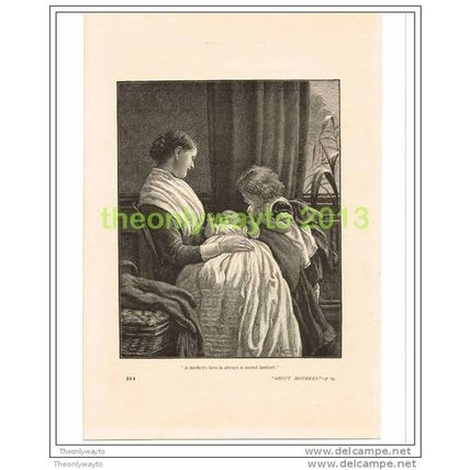 A MOTHERS LOVE...A SACRED INSTINCT, THE QUIVER, c1886