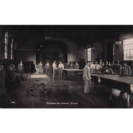 Manor War Hospital Epsom London Surrey Military Old RPC Postcard