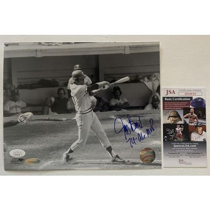 Jeff Burroughs Signed Autographed '74 AL MVP' 8x10 Photo Texas Rangers : JSA COA