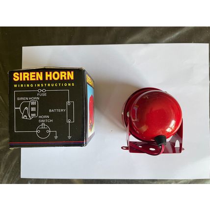 12V Air Raid Siren Motorcycle Boat Truck Motor Driven Horn Alarm UK Stock