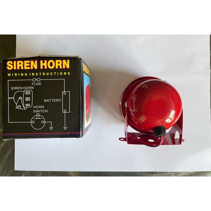 12V Air Raid Siren Motorcycle Boat Truck Motor Driven Horn Alarm UK Stock