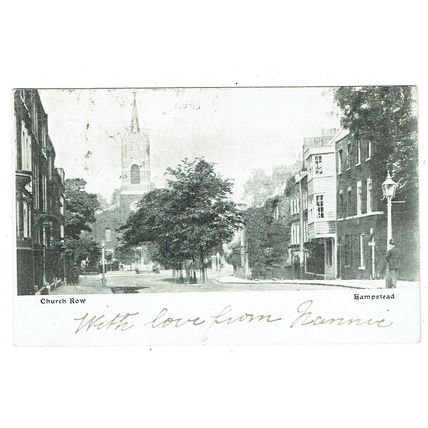 London postcard Church Row Hampstead