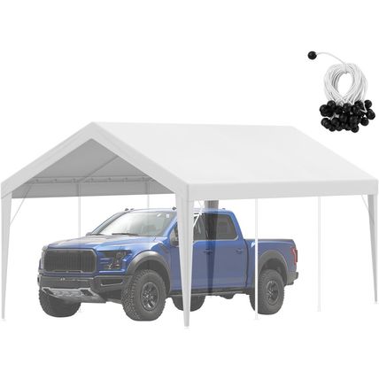 VEVOR Carport Replacement Canopy Cover 10 X 20 Ft, Garage Top Tent Shelter Tarp