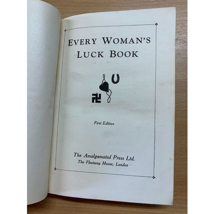 1920s/1930s "EVERY WOMAN'S LUCK BOOK" 1ST EDITION ILLUSTRATED HARDBACK BOOK (P3)