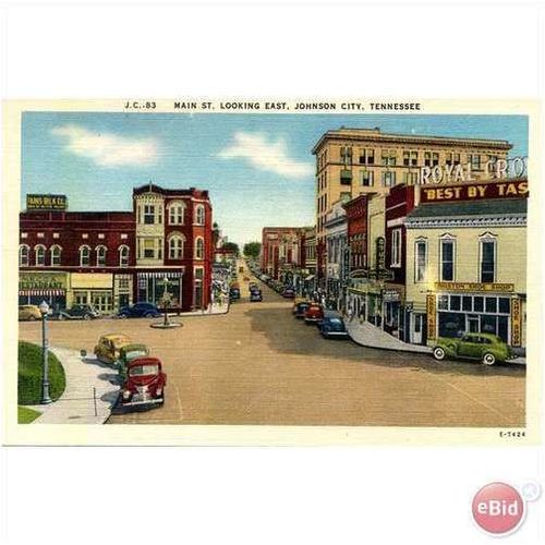 1940's Main Street, looking east, Johnson City, Tennessee