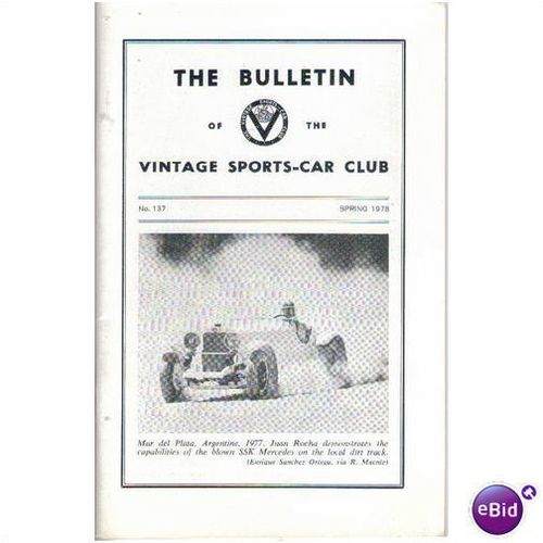 VINTAGE SPORTS CAR CLUB BULLETIN SPRING 1978 No137