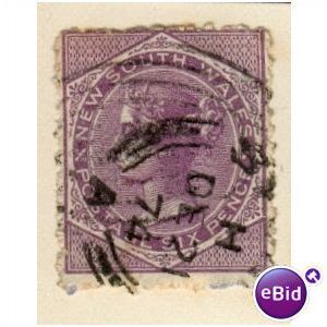 NSW 1871 - 6d purple - QV - used