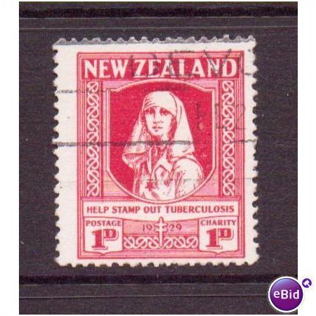 new zealand stamp health vfu sg544 1929 tuberculosis