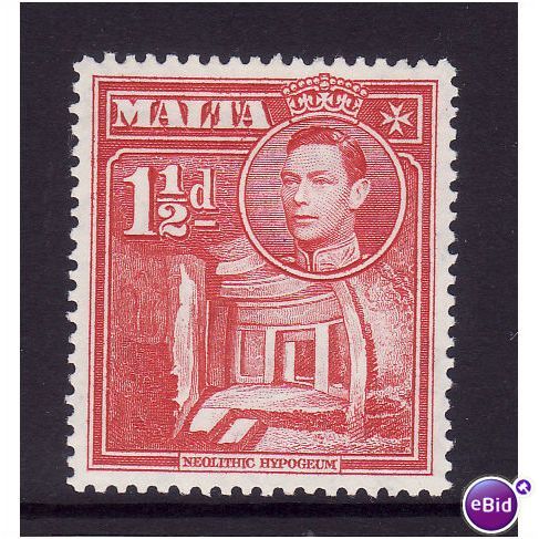 MALTA 1938 1 1/2d SCARLET SG 220 M MINT