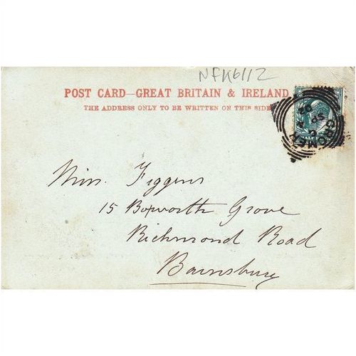 East Promenade & Pier Cromer Norfolk Undivided Back Squared Circles Postmark
