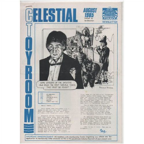 MAGAZINE - DOCTOR WHO: CELESTIAL TOYROOM AUGUST 1985