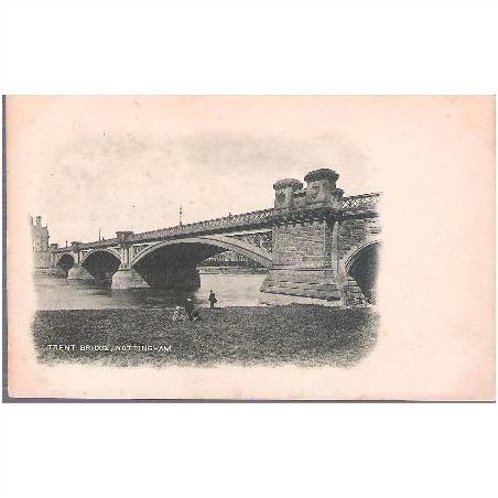 Nottingham - Trent Brdige -early undivided back postcard c.1901