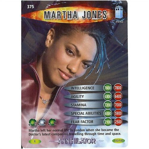 Dr Doctor Who Battles In Time Annihilator Rare #375 Martha Jones