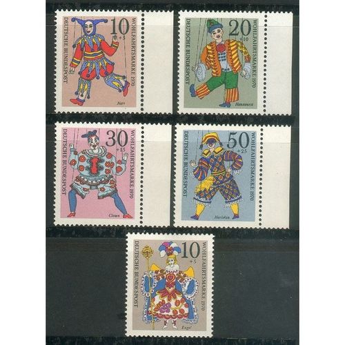 Germany 1970 - SG1559-63 - Humanitarian Relief Funds "Puppets" (unused)