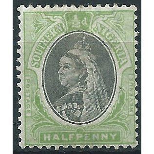Southern Nigeria 1901 SG1 1/2d Black & Pale Green Mounted Mint ....