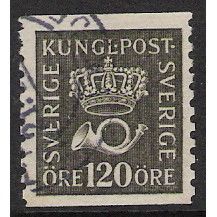 Fa 171 a: 120 ö (olivish) grey-black - black Defin. Stamp: Crown and Posthorn