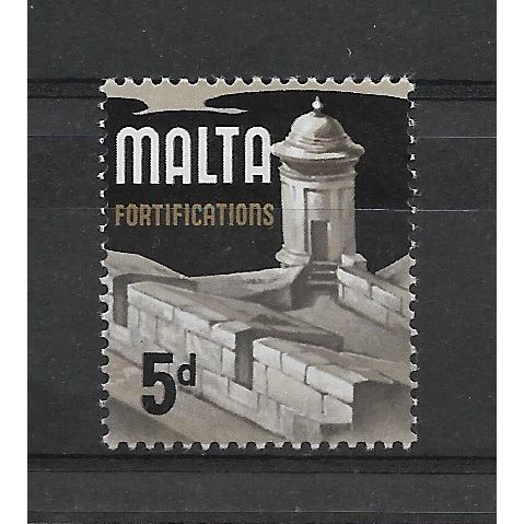 Malta.SG337b 5d Fortifications.Mounted Mint.July19