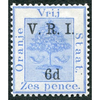Orange Free State 1900 6d on 6d blue SG 109 unused