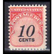 J97 10c Postage Due Average MNH KA1208