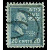 Used 825 20c James Garfield Just Clears M08067