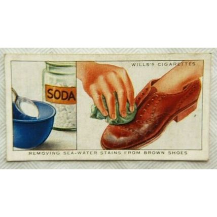 1936 Wills Household Hints 42 Removing Sea-water Stains
