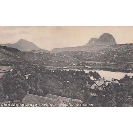 Glen Canisp Lodge Lochinver Scotland Antique Postcard