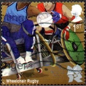2011 Olympic &Paralympic Games 1st Val. Wheelchair Rugby. FUsed. SA/DC Off Paper