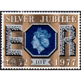1977. Silver Jubilee 10p Value. Fine Used