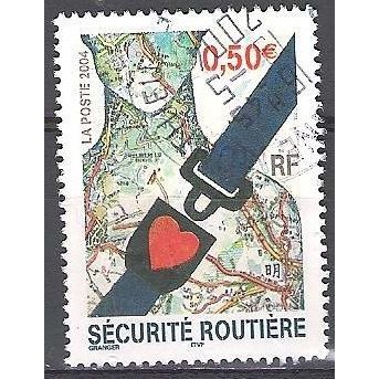 France 2004 Michel 3803 O Cote (2008) 1.00 € Sécurité routière Cachet rond
