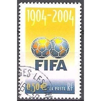 France 2004 Michel 3815 O Cote (2008) 1.00 € 100 ans FIFA Cachet rond