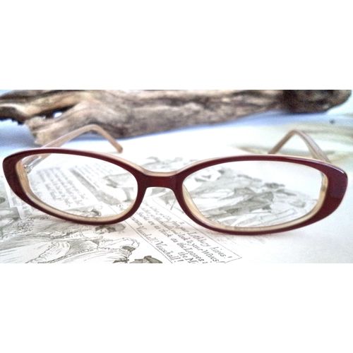 Coach Brooke 503 Bright Red Oval 52-16 retro womens eyeglasses sunglasses glass