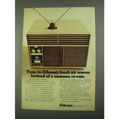 1968 Gibson Air-Sweep Dehumidifier Ad - Fresh Air Waves