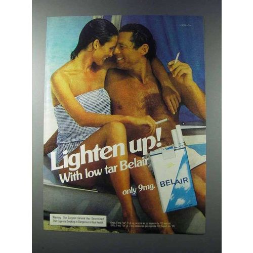 1981 Belair Cigarettes Ad - Lighten Up! - Beach