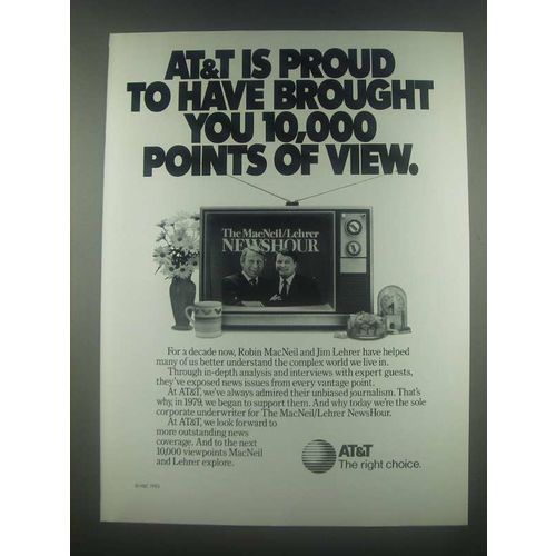 1985 AT&T MacNeil/Lehrer NewsHour Ad - Proud