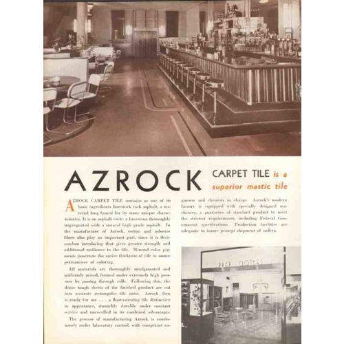 uvalde rock asphalt company 1938 azrock floor covering vintage catalog