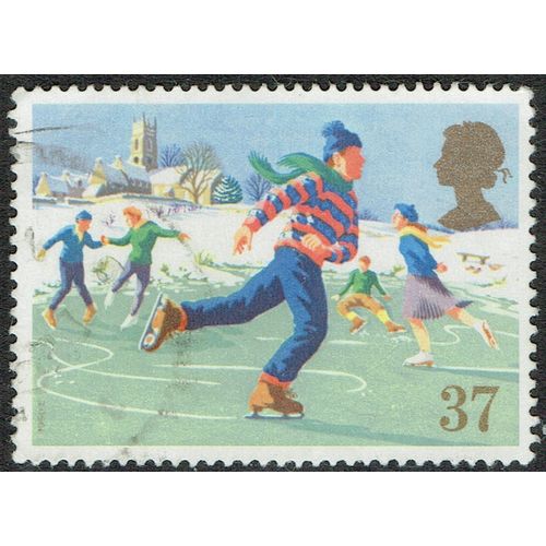1990 Christmas Scenes 37p Multicoloured SG1530 FU