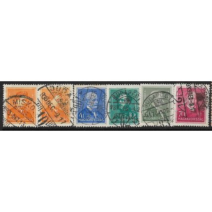 1932 6 stamps - fine used (o) - Town Cancels