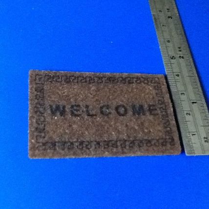 Welcome Door Mat (2) 1:12th scale miniature