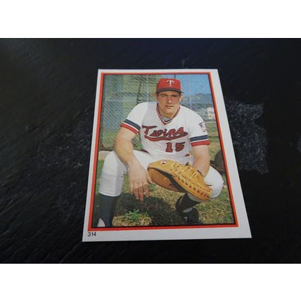 1983 Topps Stickers # 314 Tim Laudner Very Good-Excellent (4) Minnesota Twins