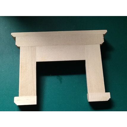 Fire Surround Barewood 1:12th scale miniature