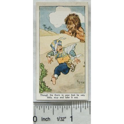 1931 Churchman Eastern Proverbs No. 21 Though the thorn is in your foot