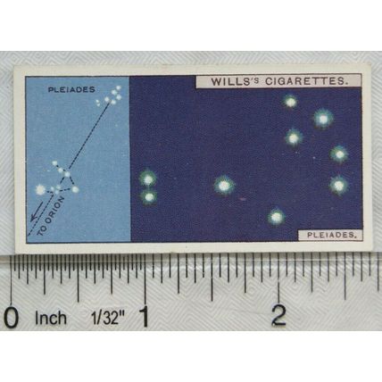 1928 Wills Romance of the Heavens No. 35 The Pleiades